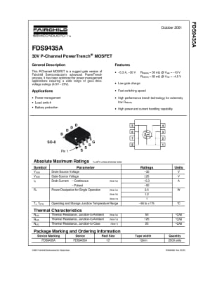Транзистор FDS9435A SO-8
