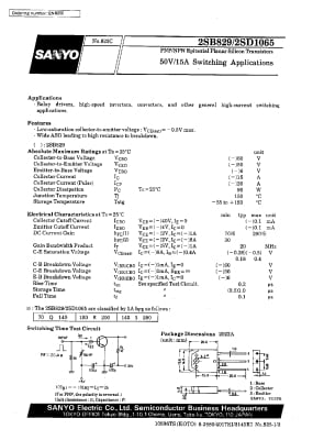 Транзистор 2SD1065
