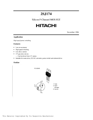 Транзистор 2SJ174