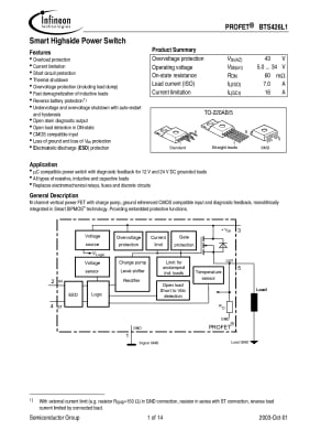 Транзистор BTS426 L1 TO-220