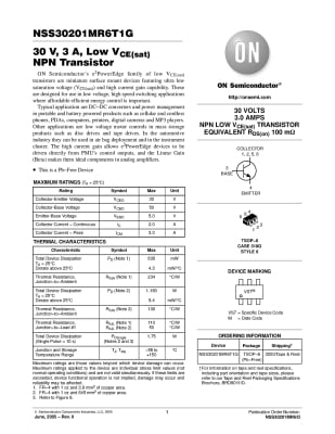 Транзистор NNS30201MR6T1G