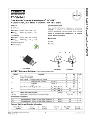 Транзистор  FDD8424H
