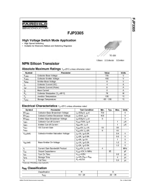 Транзистор FJP3305