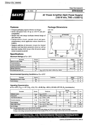 Интегрална схема  STK4044XI