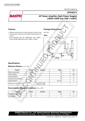 Интегрална схема STK4231V