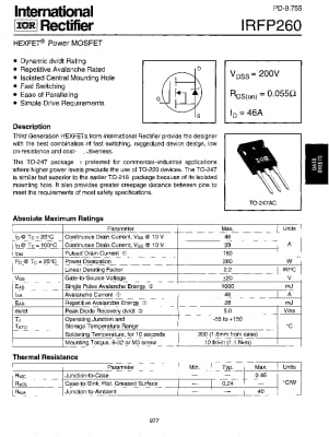 Транзистор IRFP260 TO-247