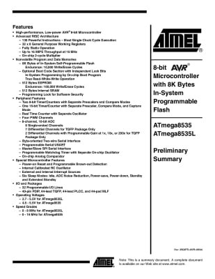 Интегрална схема  ATMEGA8535L-8PU