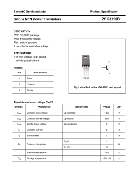 Транзистор 2SC3795B