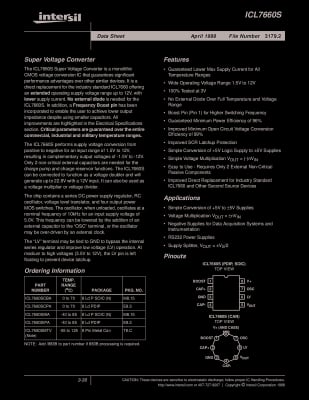 Интегрална схема  ICL7660SCPA DIP-8