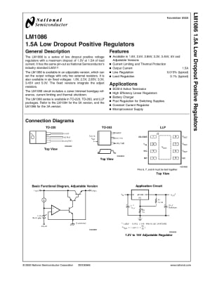 Интегрална схема  LM1086IS-3.45V
