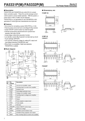 Интегрална схема FA5331P