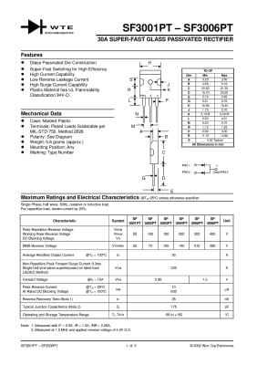 Диод SF3006PT TO-3P