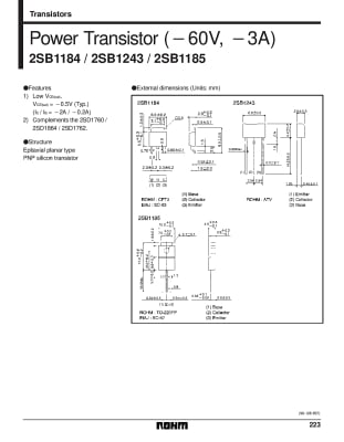 Транзистор 2SB1185