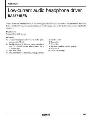 Интегрална схема  BA3574BFS