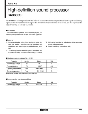 Интегрална схема  BA3880S