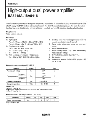 Интегрална схема  BA5415A