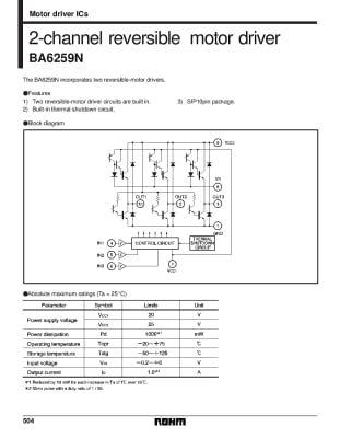Интегрална схема  BA6259