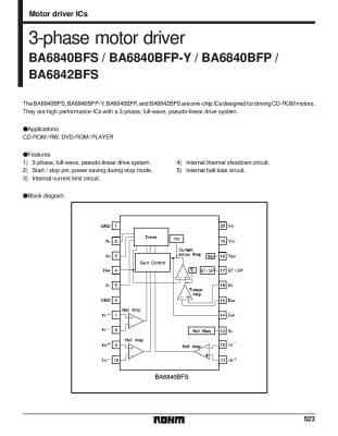 Интегрална схема  BA6840FP