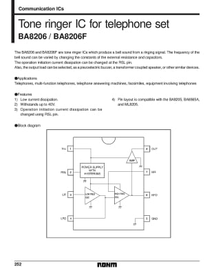 Интегрална схема  BA8206