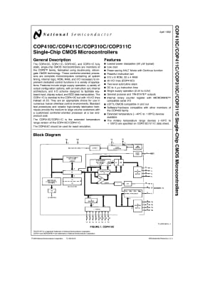 Интегрална схема  COP411L-PSZ/N