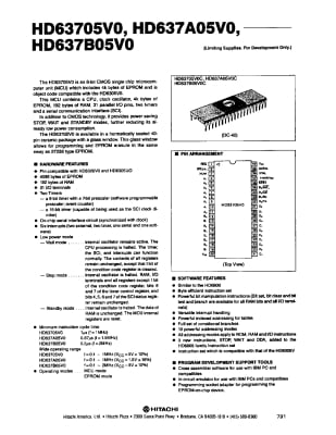 Интегрална схема  HD63705VOP