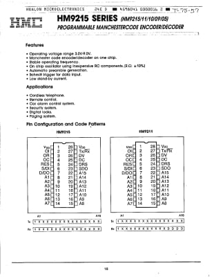 Интегрална схема  HM9205A