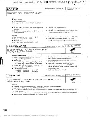 Интегрална схема  LA4560     SMD