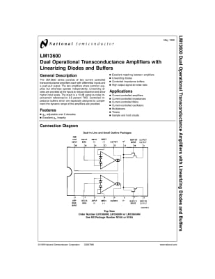 Интегрална схема  LM13600AN
