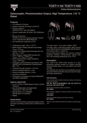 Интегрална схема TCET1114