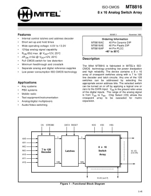 Интегрална схема MT8816AE= CD22
