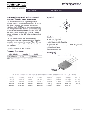 Транзистор IGBT IGW40N60H3 TO-247