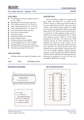 Интегрална схема  SG6105D DIP-20