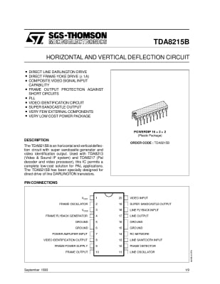 Интегрална схема  TDA8215B DIP-20
