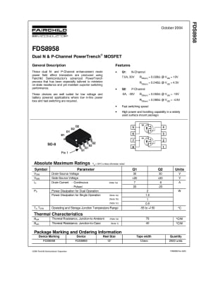 Транзистор FDS8958A SO-8
