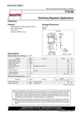 Транзистор TT2148 TO-3PF