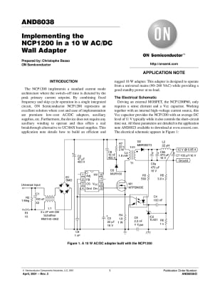 Интегрална схема NCP1200AP40 DIP-8