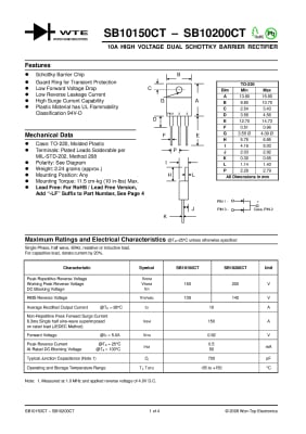 Диод SB10200CT TO-220