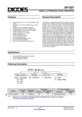 Интегрална схема AP1507 ADJ TO-252