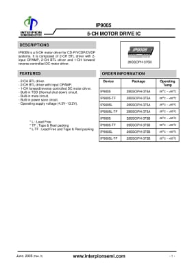 Интегрална схема  IP9005LTF