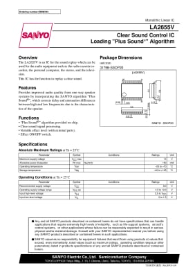 Интегрална схема LA2655V SMD