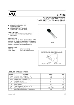 Транзистор STX112 TO-92