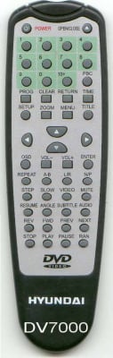 Дистанционно управление DVD HYUNDAI DV7000