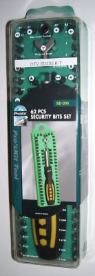 Отверка  SD205 KIT 62бр. накрайници