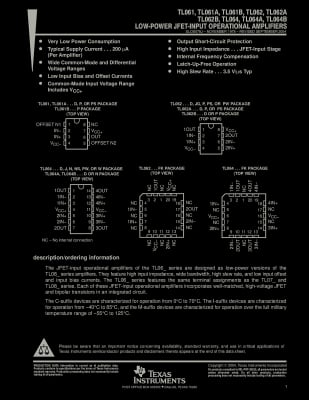 Интегрална схема  TL062D TL062ACP DIP-8