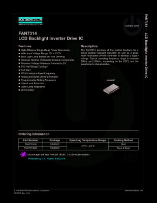 Интегрална схема FAN7314MX 20-SOIC