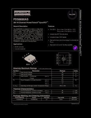 Транзистор FDS6690AS SO-8