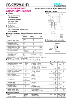 Транзистор 2SK3528 TO-3PF