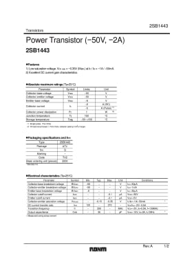 Транзистор 2SB1443