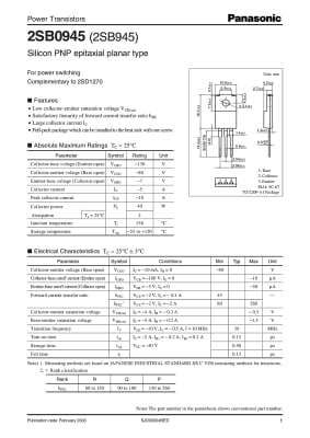 Транзистор 2SB945