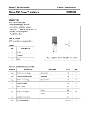 Транзистор 2SB1368